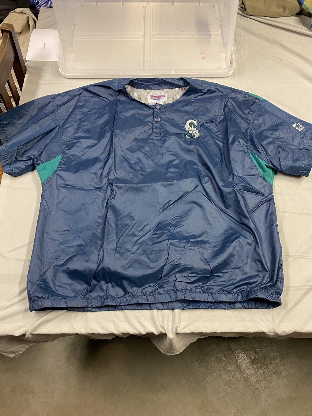 Vintage Seattle Mariners Starter Pullover Jacket Windbreaker Size XL Ken Griffey